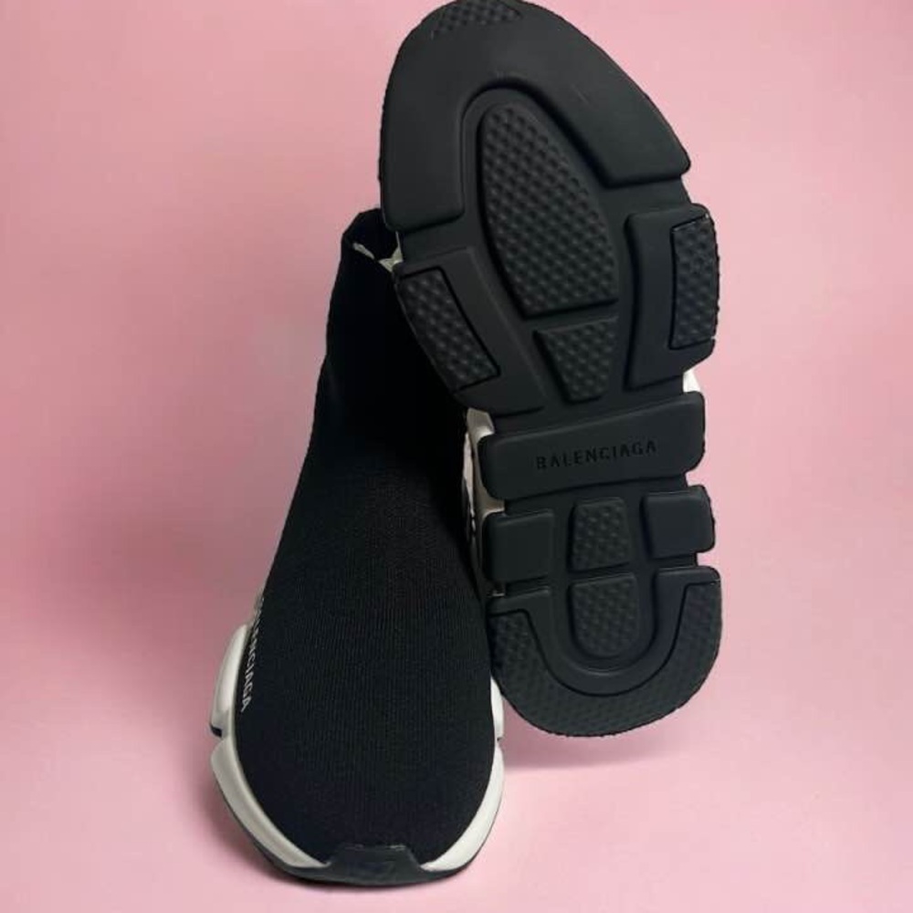 Balenciaga Speed Trainers Black White Sneaker Women Size 9 Runner Platform Orig. - Picture 7 of 10